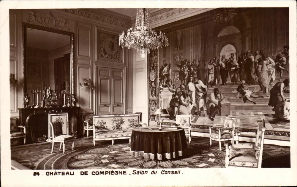 Castelo de Compiègne — Salão do Conselho — Edição dos Museus Nacionais, Paris - Frente