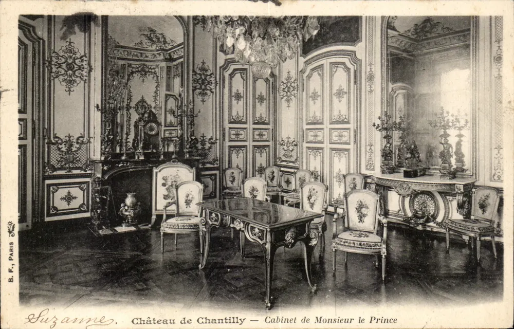Château de Chantilly — Cabinet von Monsieur le Prince — B. F. Suzanne, Paris - Vorderseite