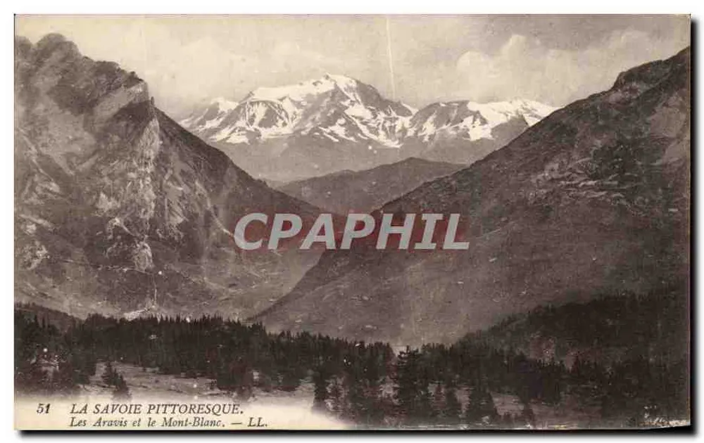 Die Aravis und der Mont-Blanc — LL. — Serie 51 - Vorderseite