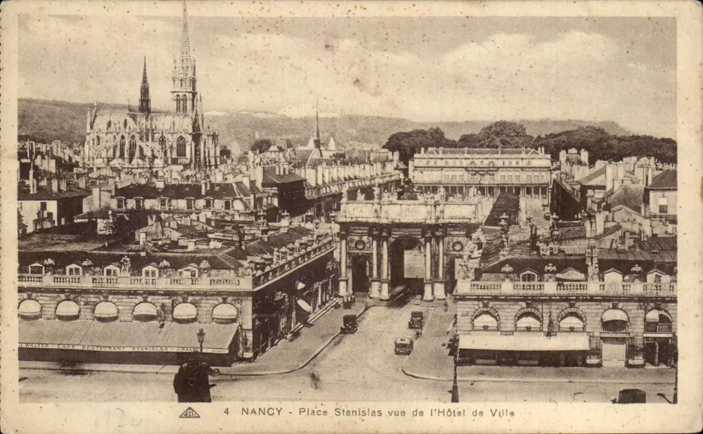 NANCY - Place Stanislas Ansicht vom Rathaus — Verleger ARA, n°4 - Vorderseite