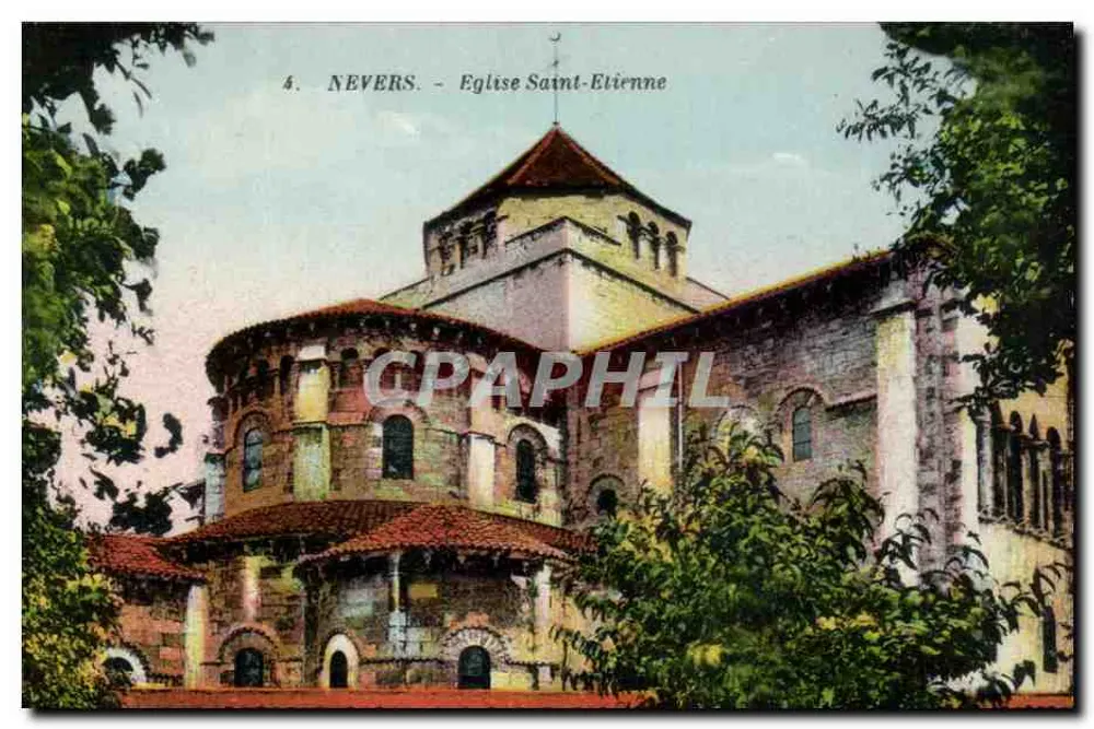Nevers - Igreja de Saint-Étienne — Editor Duperrat, Nievre - Frente