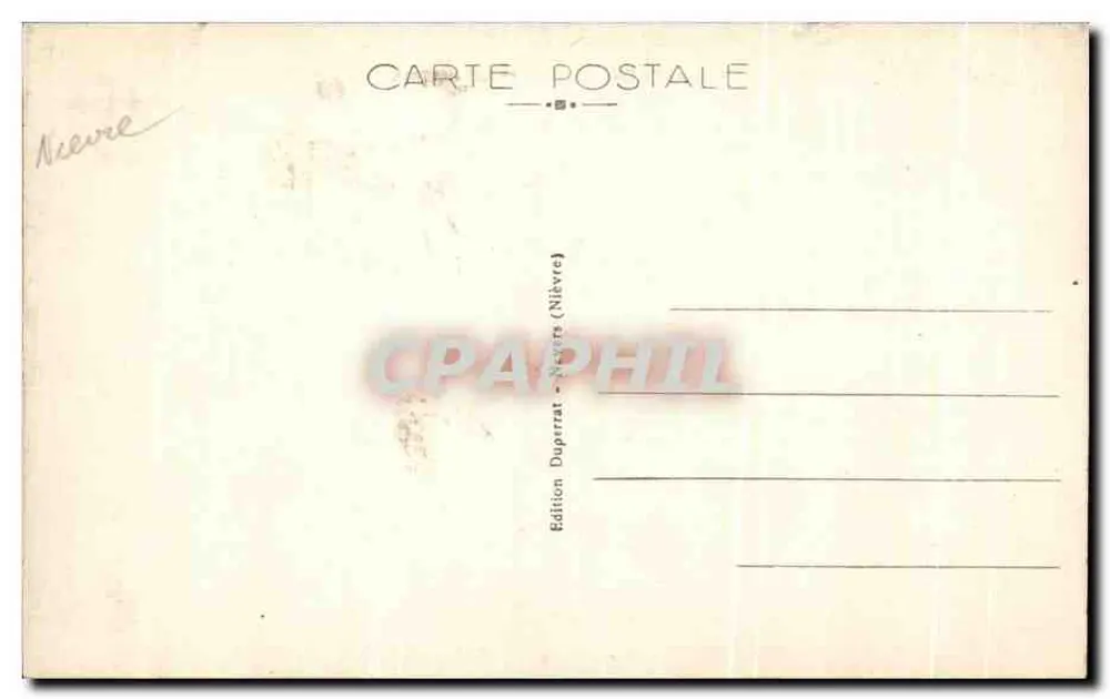 Nevers - Igreja de Saint-Étienne — Editor Duperrat, Nievre - Verso