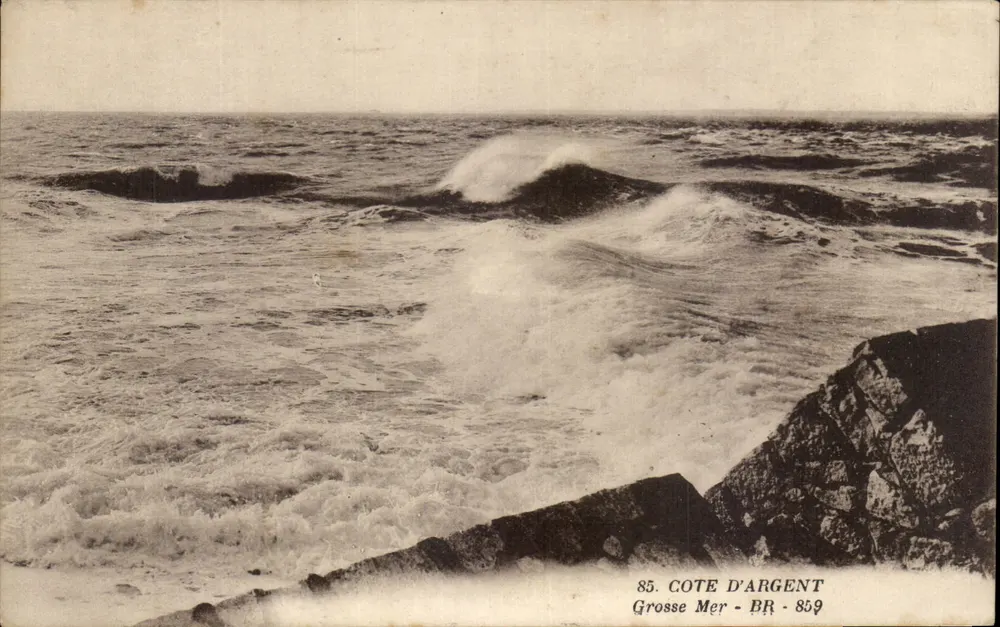 Côte d'Argent — Grosse Mer — editor BR, n° 859 - Frente