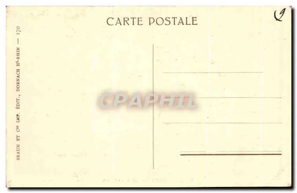 Kayserberg — O Castelo — Braun & Cie, Dornach - Verso