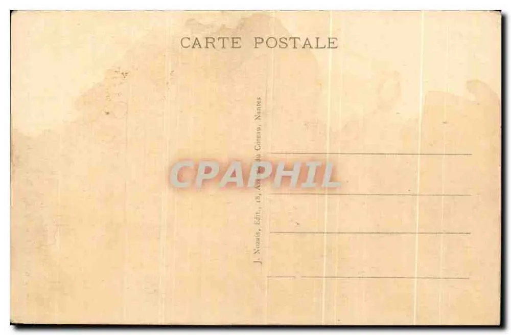 NANTES - Der Königliche Platz und die Perspektive der Rue Crébillon — J. Neaais, Nantes, n°257 - Rückseite