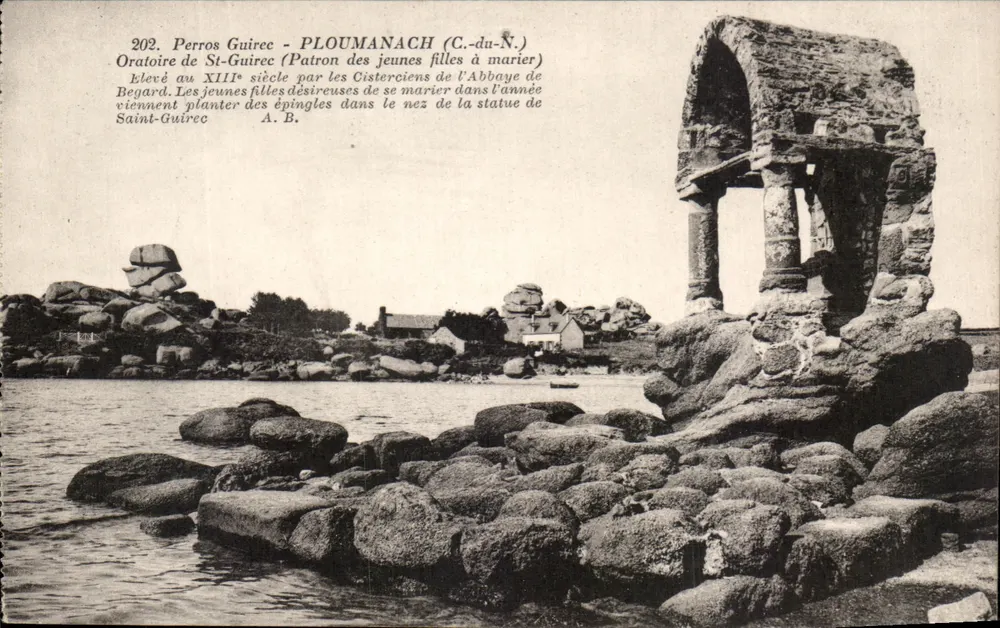 Perros Guirec - PLOUMANACH (C.-du-N.) — Oratorium Saint-Guirec, Verlag A. B. - Vorderseite