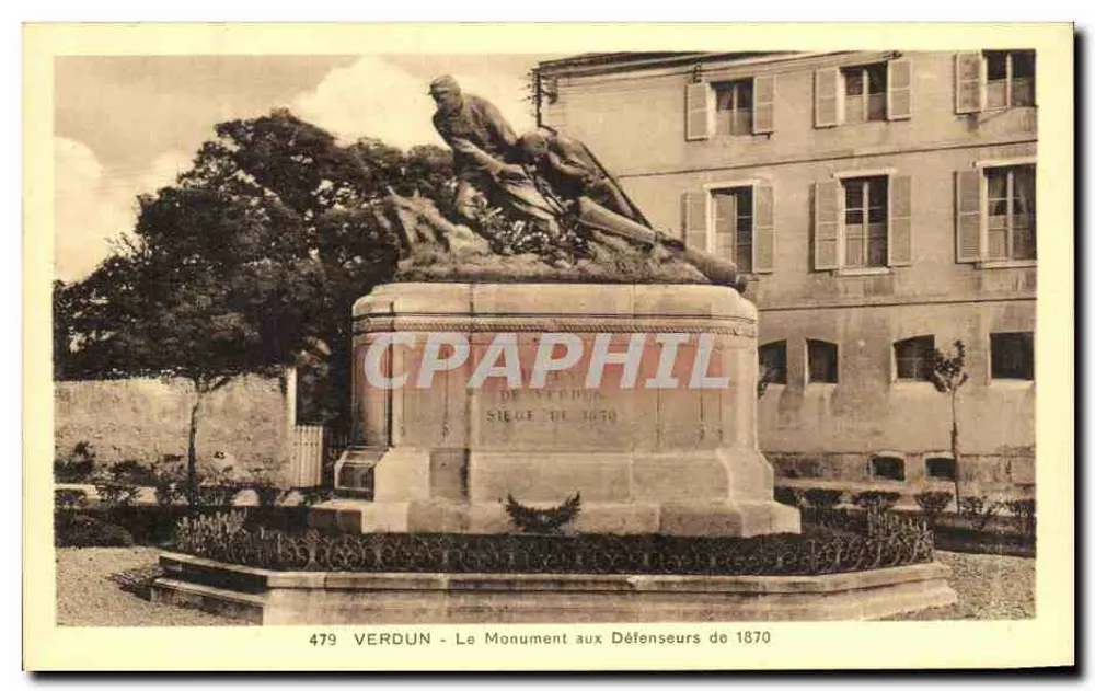 Verdun - Denkmal für die Verteidiger von 1870 — n° 479 - Vorderseite