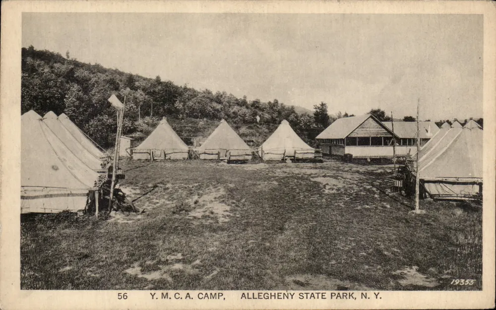 Obozowisko YMCA — Park Stanowy Allegheny, Nowy Jork — H.H. Hamm, Toledo, Ohio - Awers
