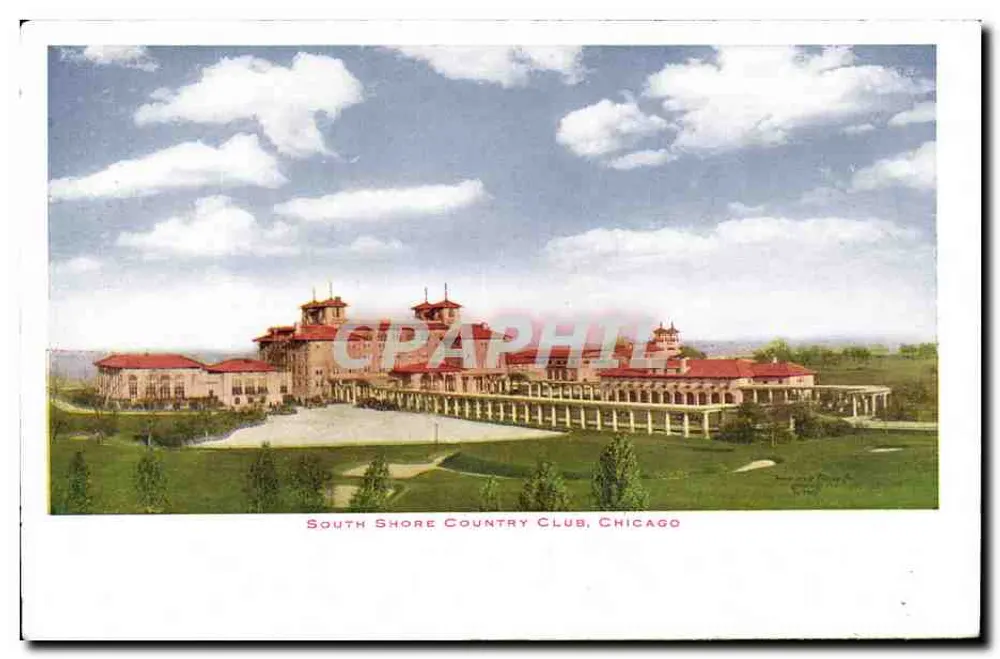 South Shore Country Club, Chicago — Panoramablick — unbekannter Verlag - Vorderseite