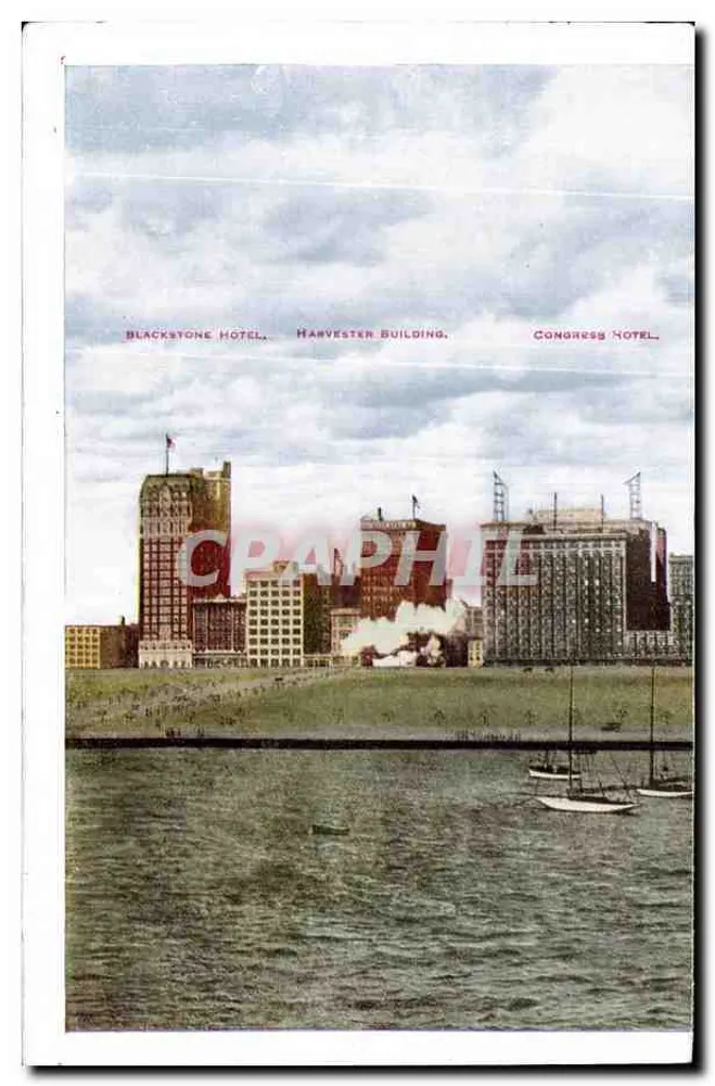 South Shore Country Club, Chicago — Panoramablick — unbekannter Verlag - Rückseite