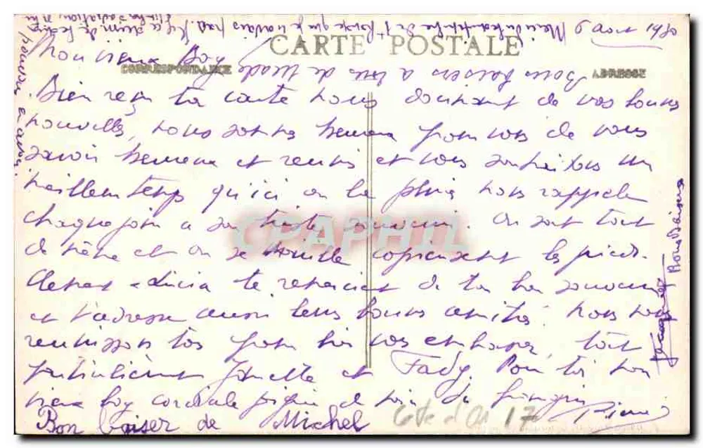 Aisey (Côte-d'Or) — Vista Geral — editor A. Broussard, n° 695 - Verso