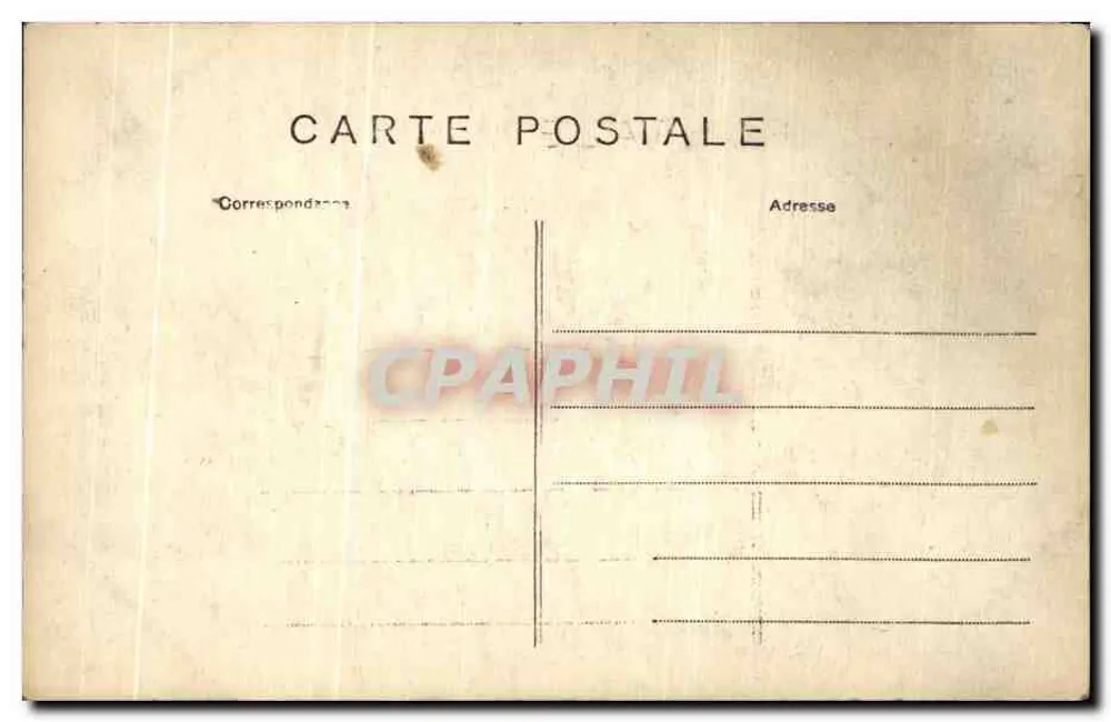 Interior de um palácio barroco — fonte e esculturas — A. Vincent, 4 Rue des Beaux-Arts — Paris - Verso