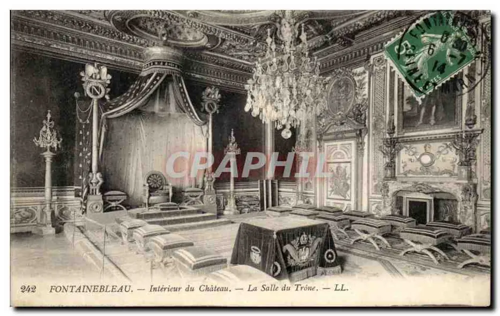 Fontainebleau — Innenraum des Schlosses — Der Thronsaal — LL. n°242 - Vorderseite