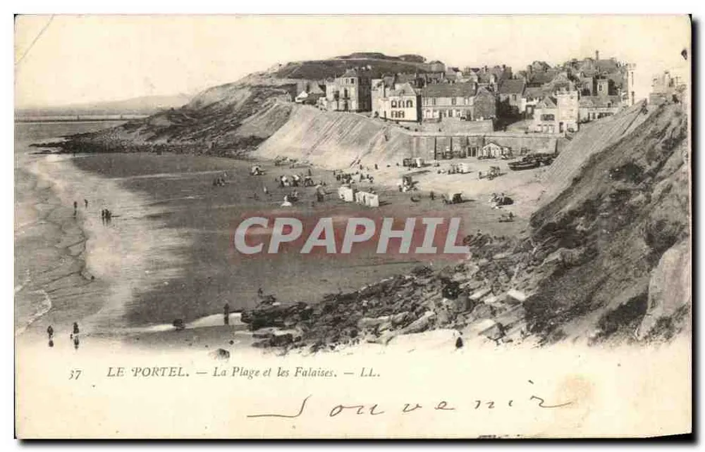 Le Portel — Die Strände und Klippen — L.L. — n°37 - Vorderseite