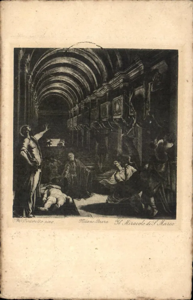 O Milagre de S. Marco — Milão — Edição de T. Vintorello - Frente