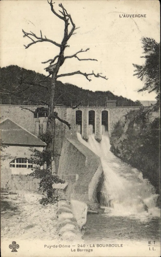 Puy-de-Dôme — 240 - LA BOURBOULE Le Barrage — L'Auvergne - Vorderseite