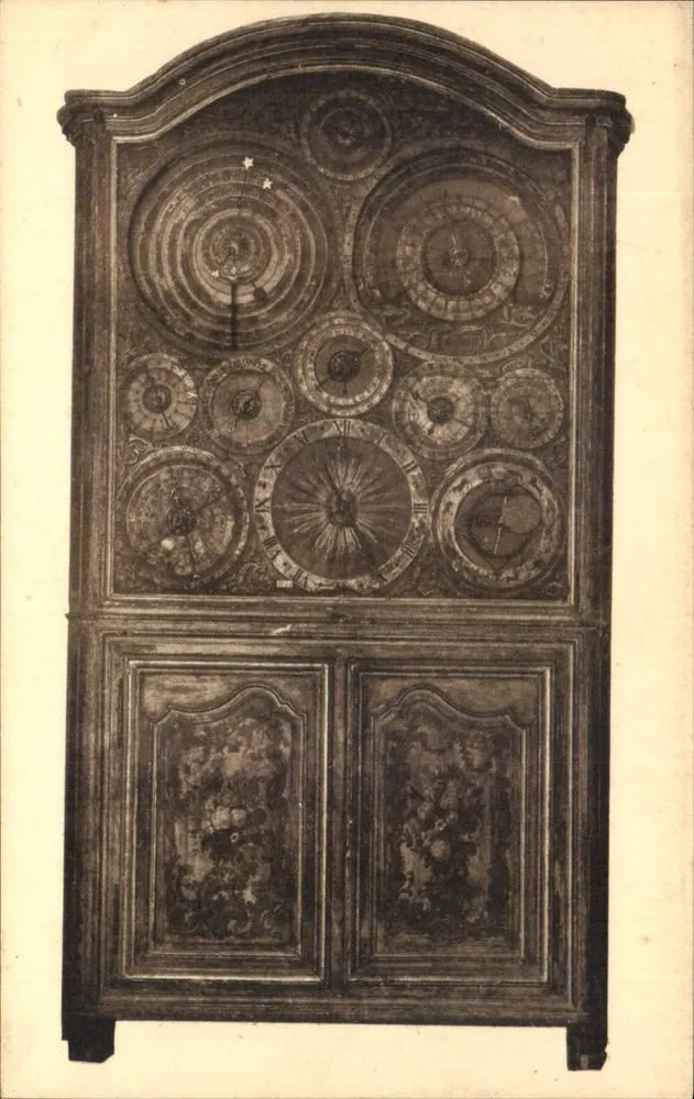 Astronomische Uhr — 18. Jahrhundert — Von Bernard Joyeux, aus Pagny-sur-Moselle, an die Académie de Stanislas geschenkt — Musée historique lorrain, Nancy - Vorderseite