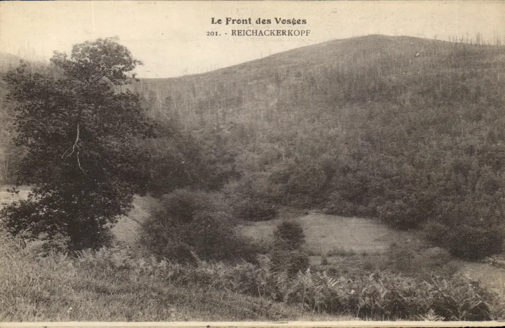 O Front dos Vosges — Reichackerkopf — Editor: Cie Bergeret, Strasbourg - Frente