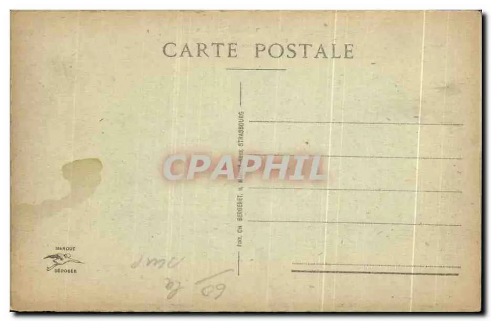 O Front dos Vosges — Reichackerkopf — Editor: Cie Bergeret, Strasbourg - Verso