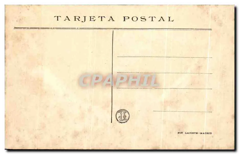 San Antonio de la Florida — Fragmente der Fresken von Goya — Verlag Fot. Lacoste-Madrid, n° 203 - Rückseite