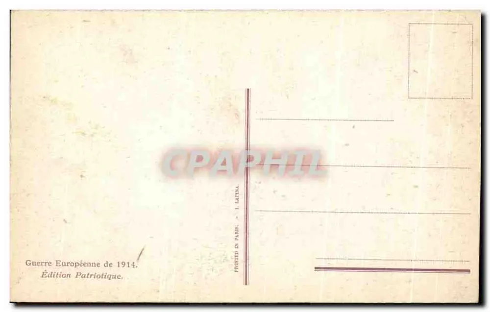 Reims — Resto de um vitral de uma igreja — Impr. Rhéms. n° 1750 - Verso