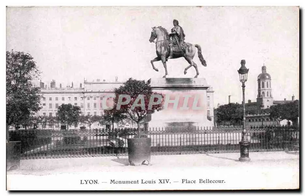 LYON — Denkmal Louis XIV — Place Bellecour - Vorderseite