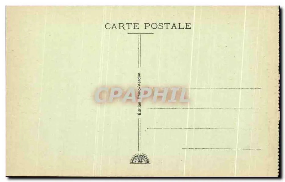 Schlacht von Verdun — Bois und Ravin de la Caillette — Edition Photo-Verdun - Rückseite