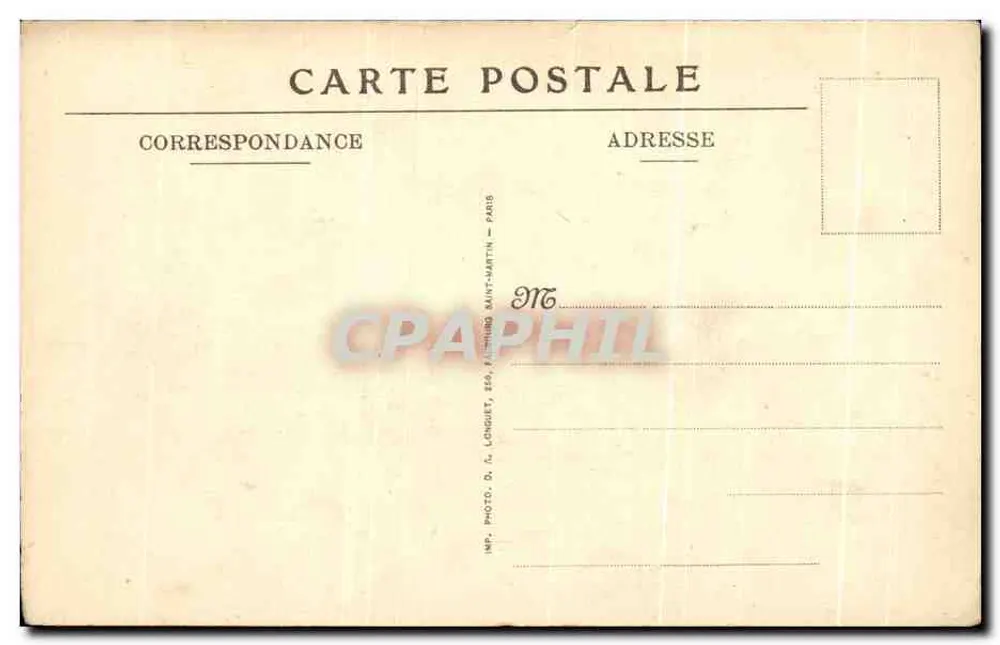 Reims — Rathaus nach dem Brand — Jules Maclot, Verlag Reims - Rückseite