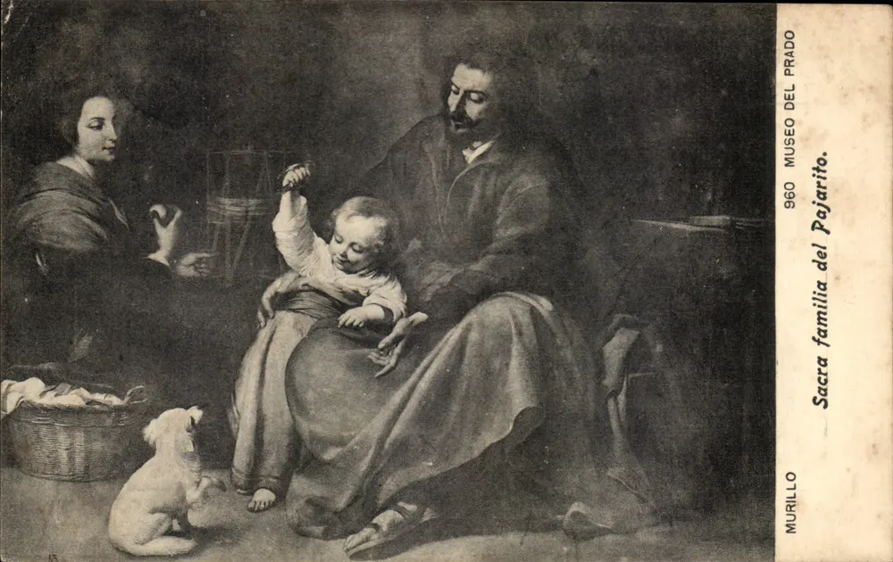 Sacra Familia — Gemälde von Murillo — Museo del Prado, Madrid - Vorderseite