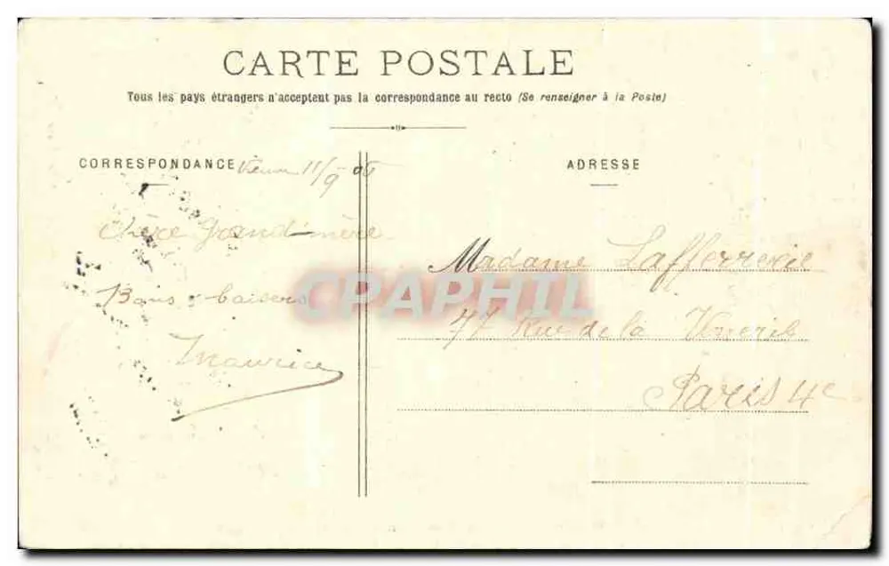 Chapelle et Tour de N.-D.-de-Pipet — éditeur Blanchard, Vienne - Rückseite