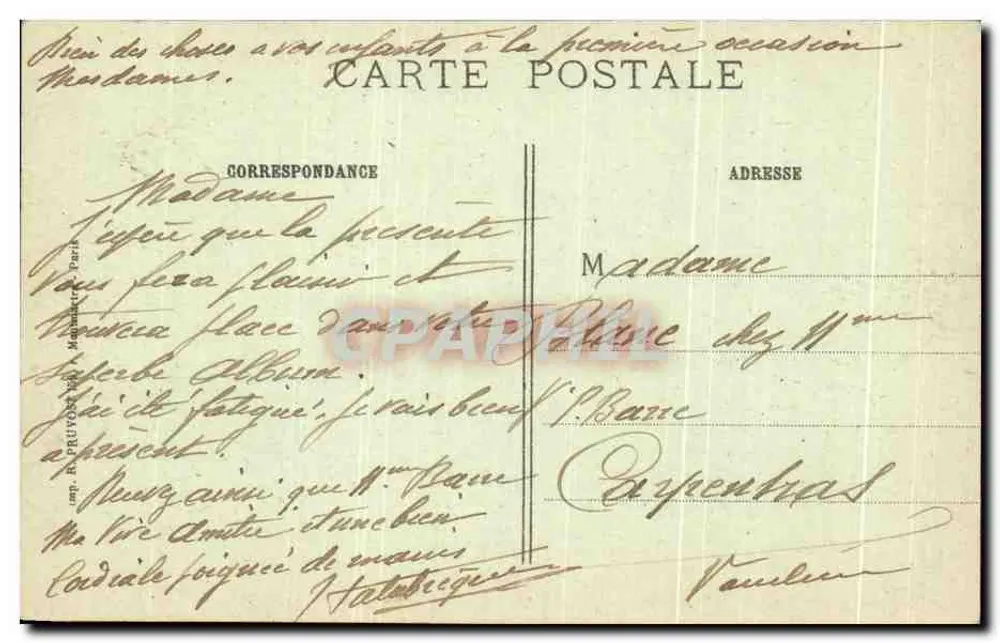Reims (Marne) — Die Kathedrale, von den Deutschen am 14. September 1914 angezündet — Visé Paris 498 - Rückseite
