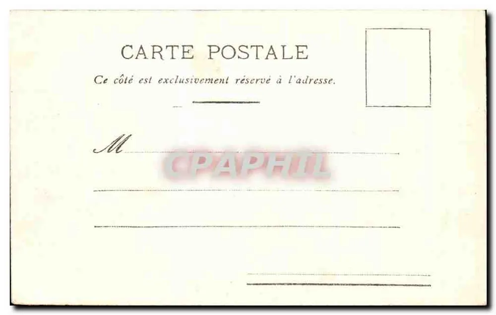 Boulogne-sur-Mer — Auf dem Boulevard Sainte-Beuve, bei stürmischem Wetter — Cuvilier, phot. Boulogne-s.-Mer, n° B.B. 104 - Rückseite