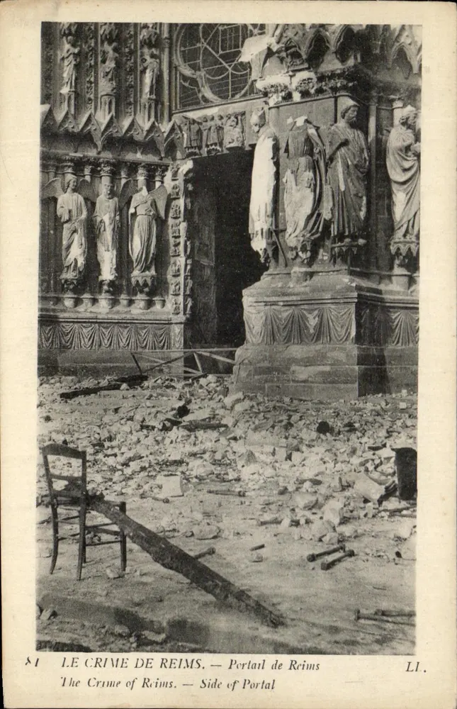 Der Verbrechen von Reims — Portal von Reims — Édita Paris-Versailles n°81 - Vorderseite