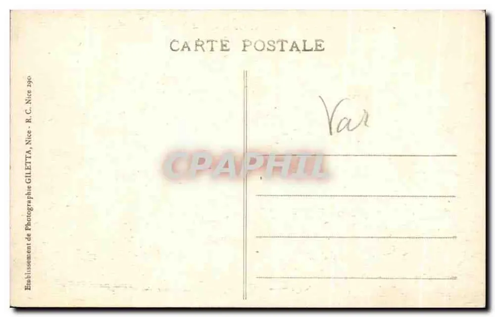 Rochers de l'Estérel — Neue Goldküste von St-Raphaël nach Cannes — Verlag Giletta, n° 548 - Rückseite