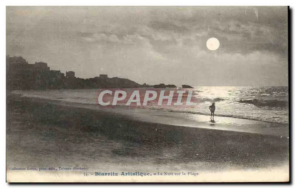 Biarritz - Die Nacht am Strand — Sammlung Niorce, photo-verlag, Tainan (Girande) — Nr. 54 - Vorderseite