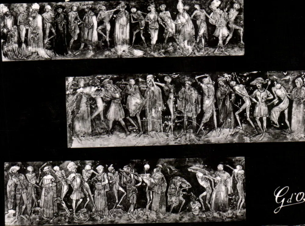La Chaise-Dieu (H.-L.) - Abtei Saint-Robert — Totentanz des 15. Jahrhunderts — Ausgabe G.d'O. - Vorderseite