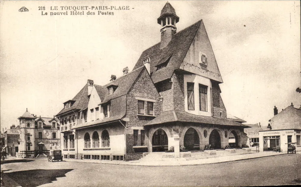 Le Touquet-Paris-Plage — Das neue Posthotel — Verlag: C° Almacienne des Arts Photomécaniques, Straßburg - Vorderseite