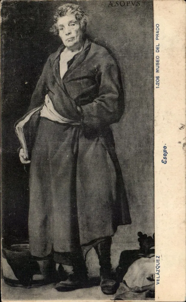 Esopo — Peinture du musée du Prado — Éditeur Velázquez, n° 1.206 - Frente
