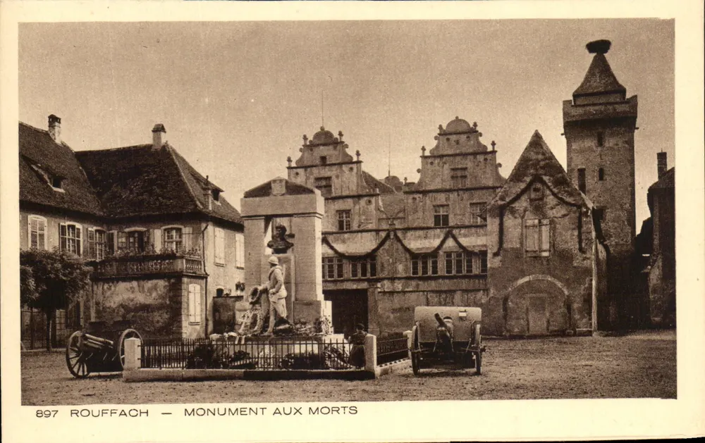 Rouffach — Monumento aos Mortos — editor Braun & Cie, Dornach - Frente