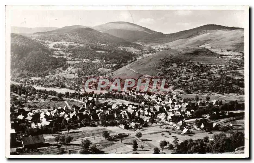 Metzeral — Vista panorâmica com os montes do Jura — Edição da Cigarrinha - Frente
