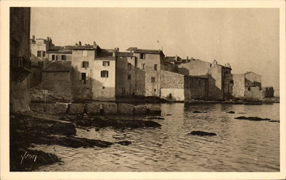 Saint-Tropez — As Casas dos Pescadores — Edição de Arte YVON, Paris - Frente