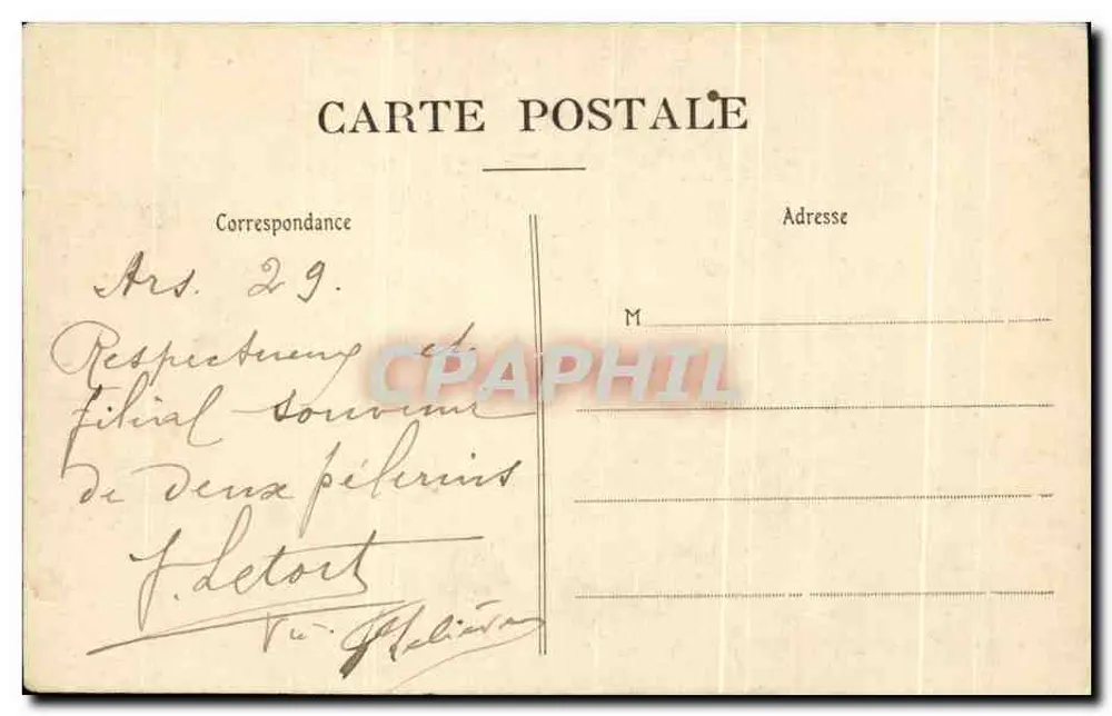 Corpo do Benfeitor Curé de ARS em sua Cápsula — Varnin, fot. Ars (Ain) - Verso