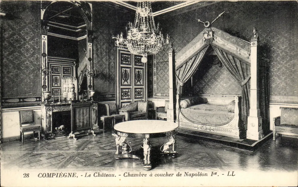 Compiègne - Das Schloss - Schlafzimmer von Napoleon I. - LL - Vorderseite