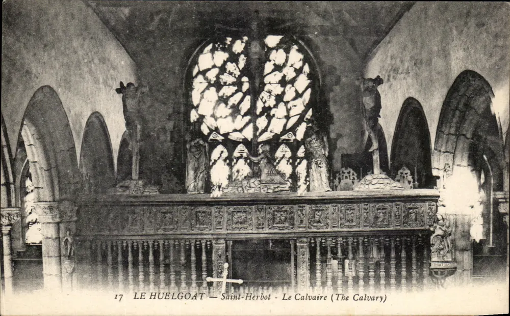 Le Huelgoat — Saint-Herbot — O Calvário (The Calvary) — editor anônimo, n° 17 - Frente