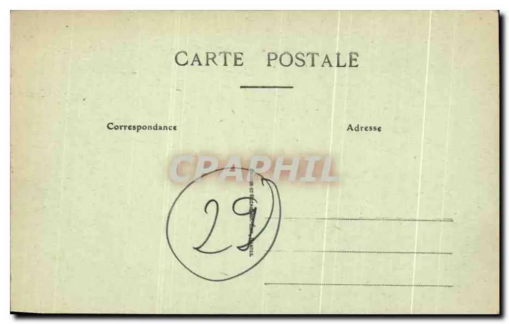 Le Huelgoat — Saint-Herbot — O Calvário (The Calvary) — editor anônimo, n° 17 - Verso