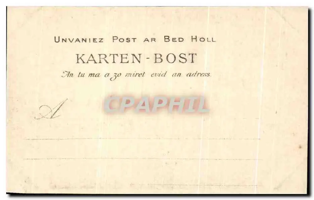 Pointe-du-Raz — Die Schweinshaupt (Felsenstudie) — Sammlung Villard, Quimper, Nr. 157 - Rückseite
