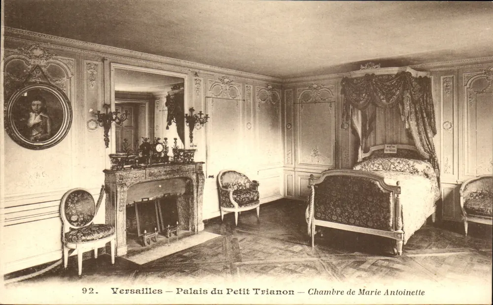Versailles — Schloss Petit Trianon — Zimmer von Marie Antoinette — Héliot Bourdier-Faucheux, n°92 - Vorderseite