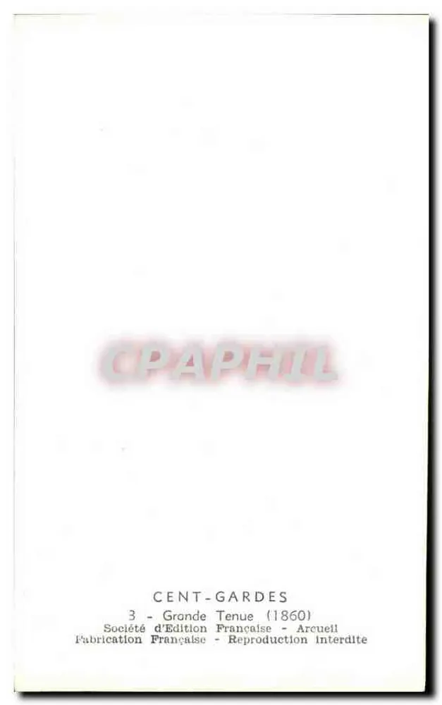 Cavaleiro da Guarda Imperial — 3ª série — J.E. Gilpear - Verso