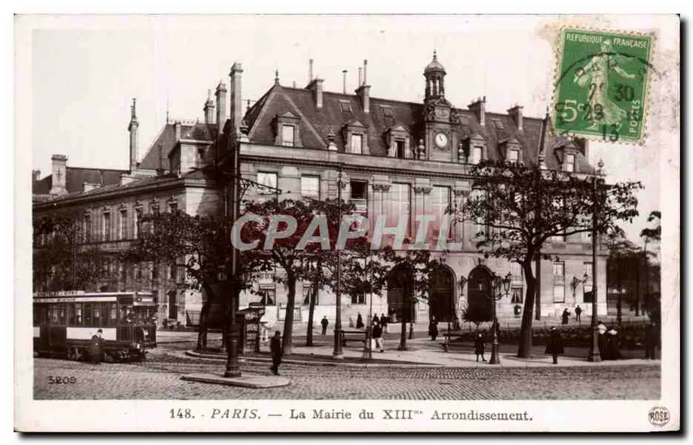Paris — Das Rathaus des 13. Arrondissements — Verleger ROSÉ, Nr. 148 - Vorderseite