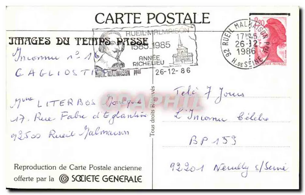 Paris (19º) — Os Abatedouros da Villette — Editor: Images du Temps Passe, n° 434 - Verso